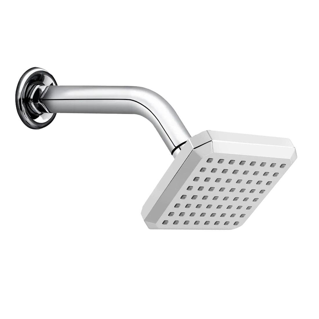 ProHome Rain Flow Overhead Shower with 7-Inch Arm – Premium Chrome Finish