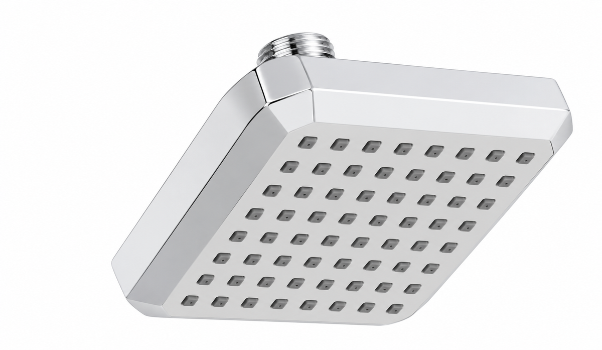 ProHome Rain Flow Overhead Shower with 7-Inch Arm – Premium Chrome Finish