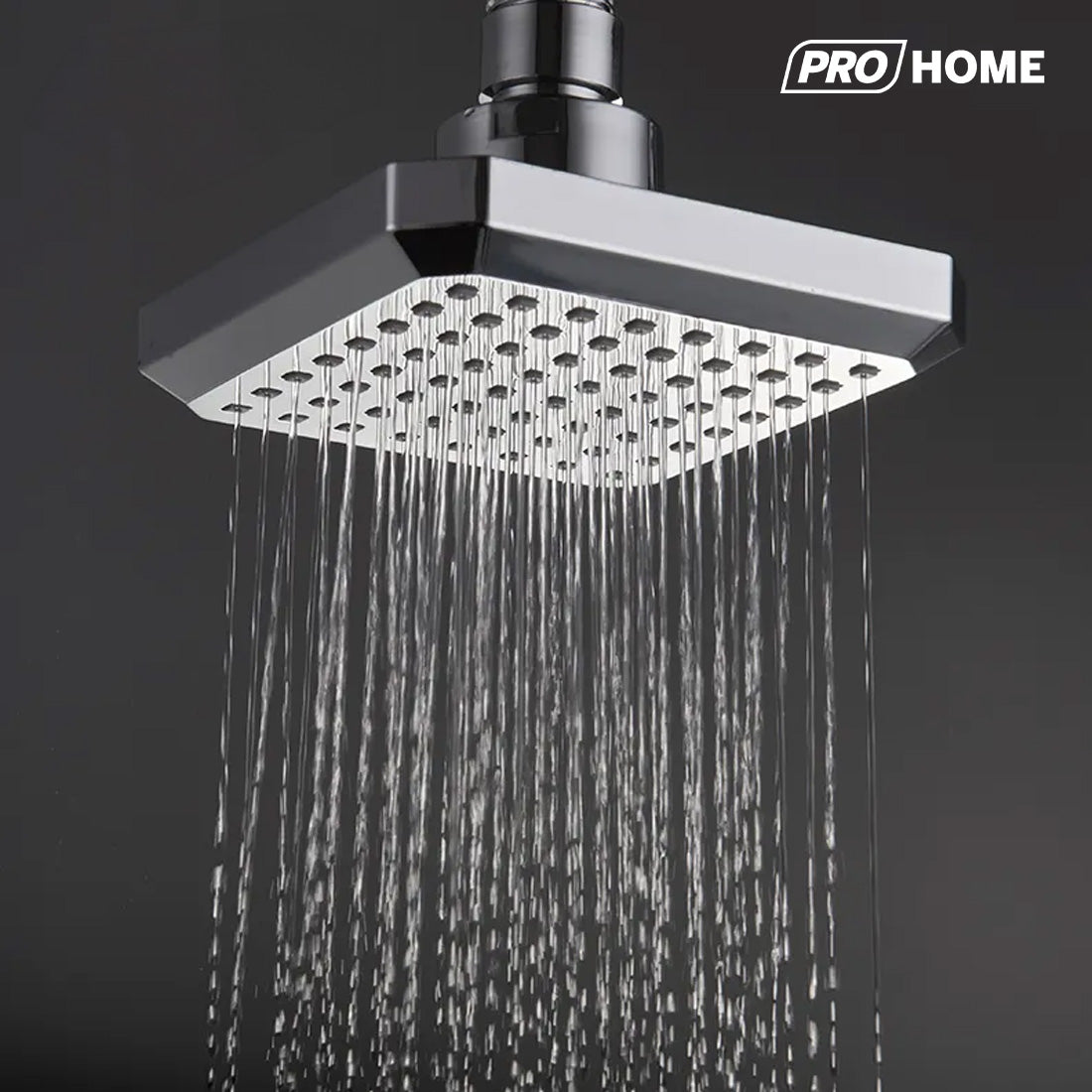 ProHome Rain Flow Overhead Shower with 7-Inch Arm – Premium Chrome Finish