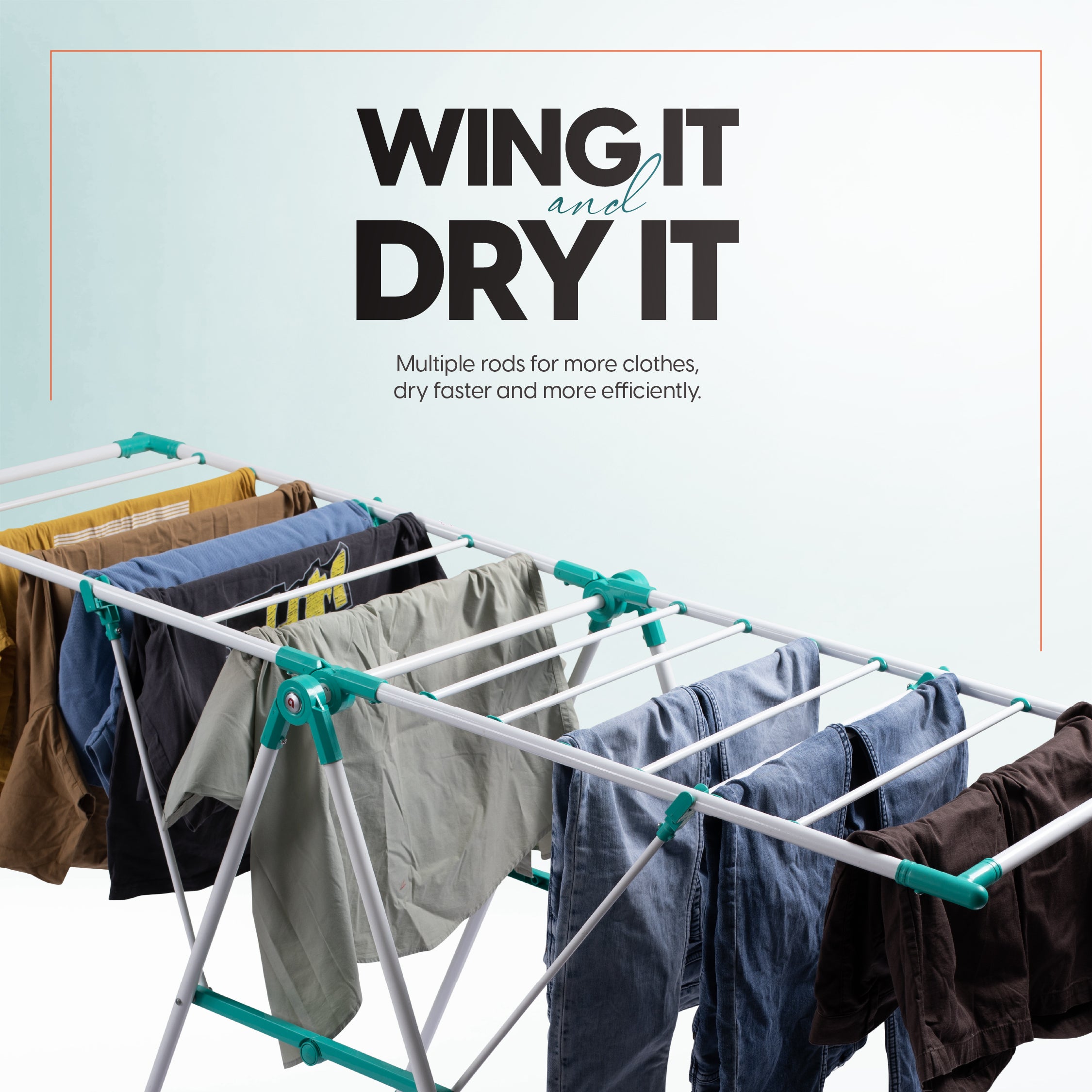 Cloth Dryer Stand Multiple Rods