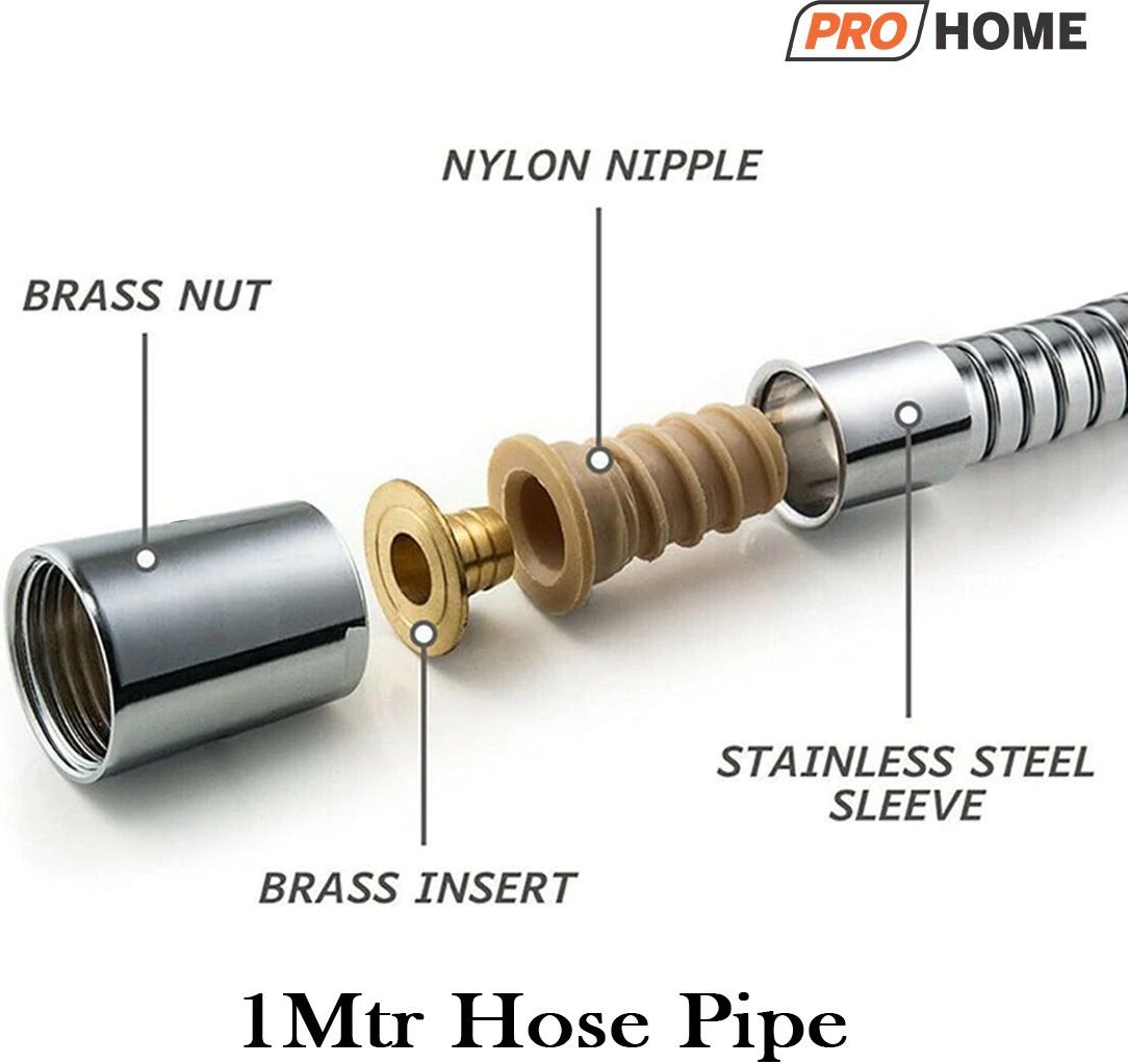 ProHome ABS Health Faucet with 1m Hose & Wall Hook – Chrome Finish