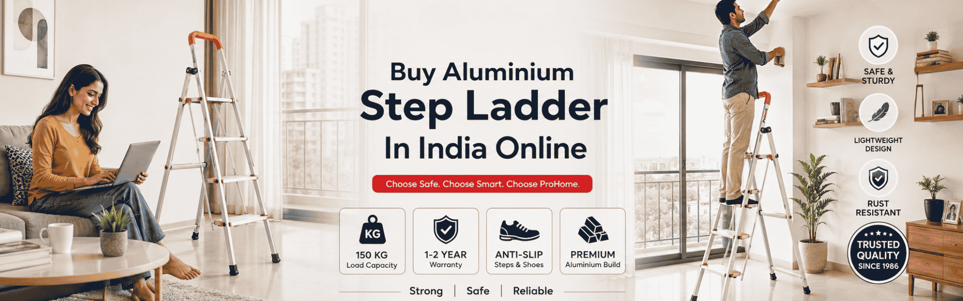 Buy Aluminium Step Ladder In India Online