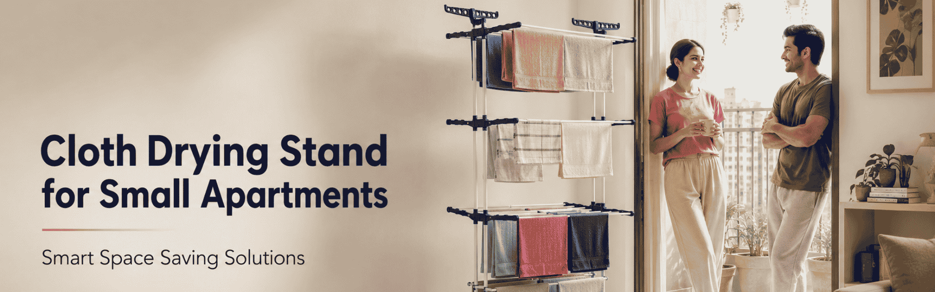 Cloth Drying Stand for Small Apartment