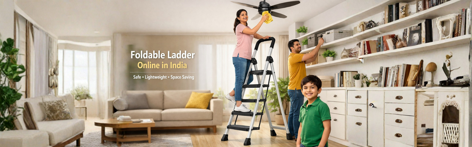 Foldable Ladder Online in India | Best Foldable Ladder for Home – ProHome