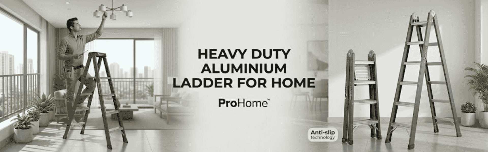Heavy Duty Aluminium Ladder for Home
