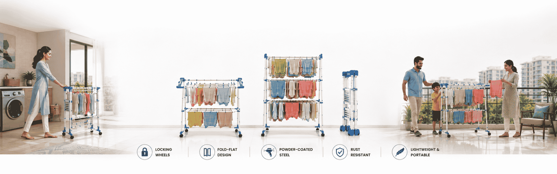 Portable Cloth Drying Stand In India