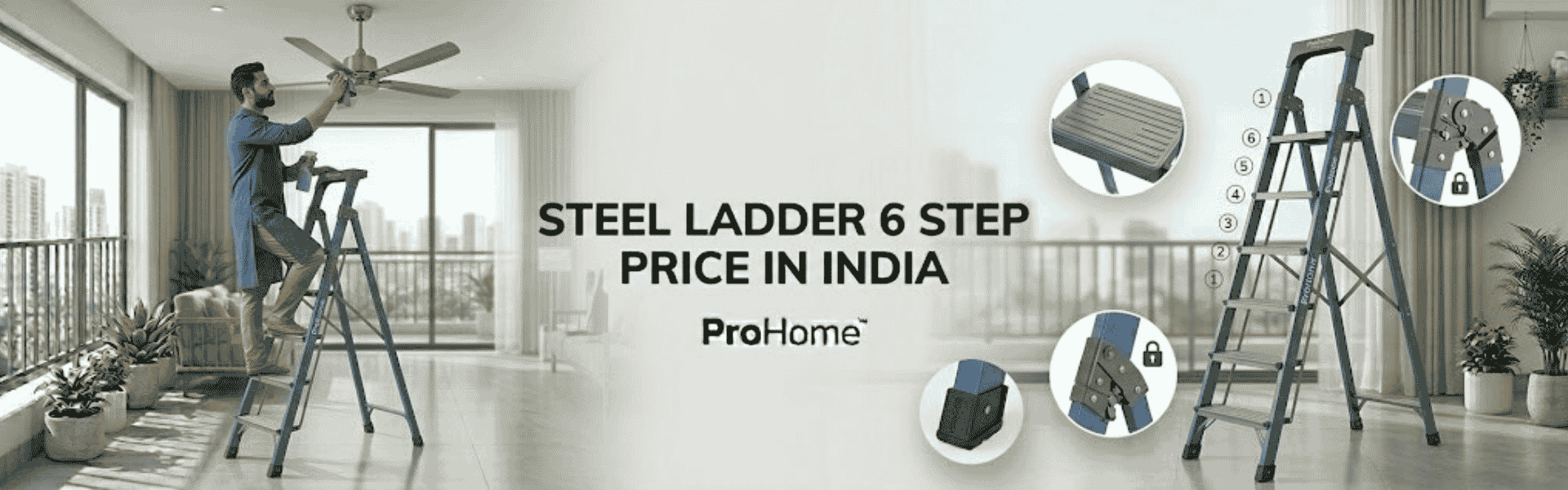 Steel Ladder 6 Step Price In India 