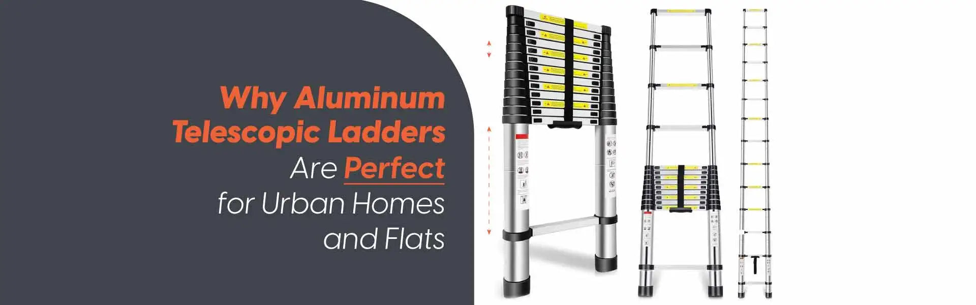 Aluminium telescopic ladder 
