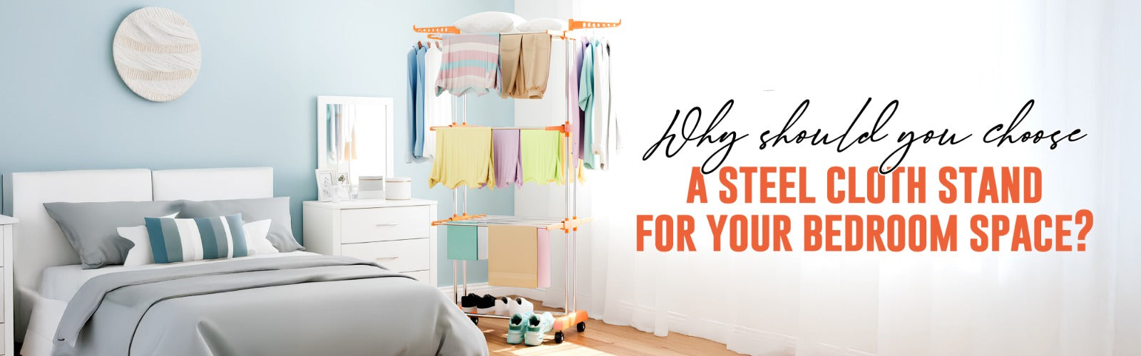 steel cloth drying stand