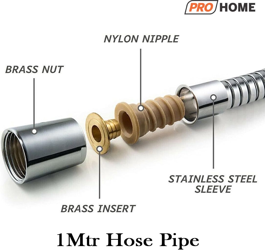 Prohome Premium Health Faucet Set with 1m Flexible Hose & Hook – Easy Wall-Mount Installation.