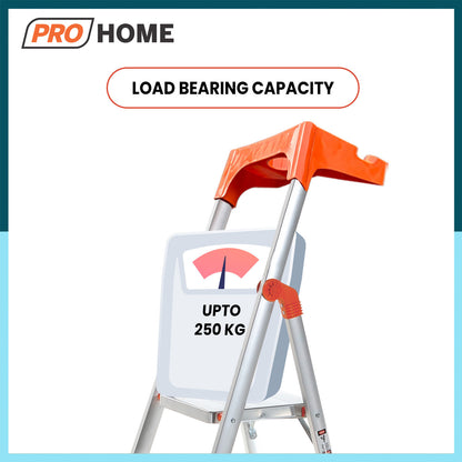 Apex 2 Steps Heavy-Duty Ladder with Tool Tray & 5 Anti Slip Shoes