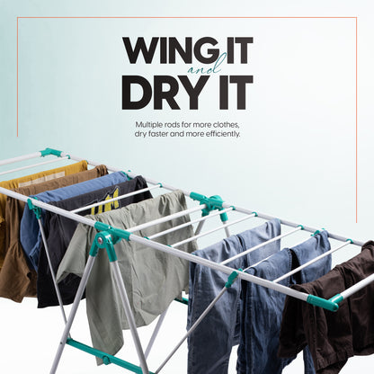 Premium Steel Floor Cloth Dryer Stand Eagle Shape for Indoor & Outdoor with Shoe Stand  (1 Tier)