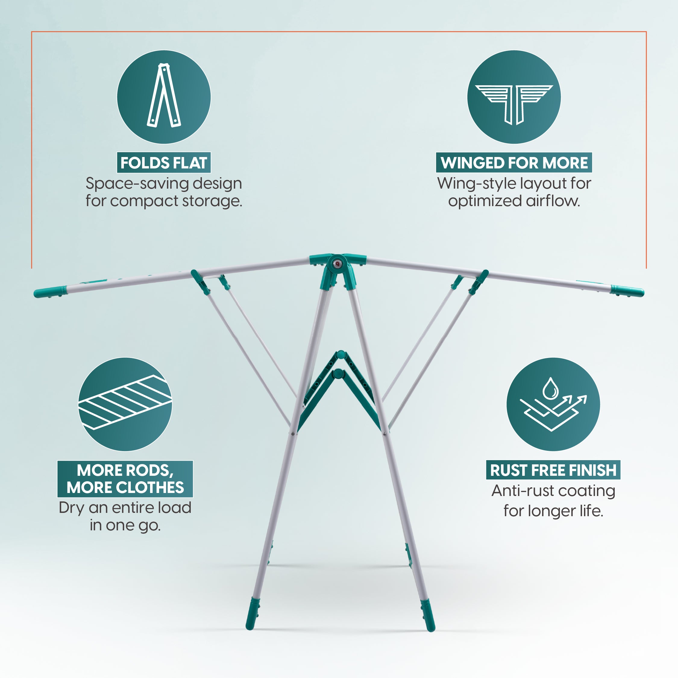 Premium Steel Floor Cloth Dryer Stand Eagle Shape for Indoor & Outdoor with Shoe Stand  (1 Tier)