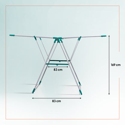 Premium Steel Floor Cloth Dryer Stand Eagle Shape for Indoor & Outdoor with Shoe Stand  (1 Tier)