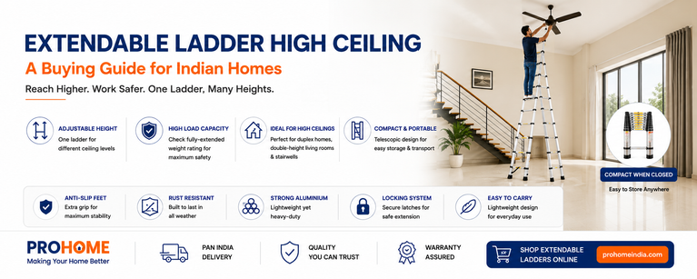 Extendable Ladder High Ceiling