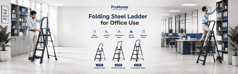 Folding Steel Ladder for Office Use