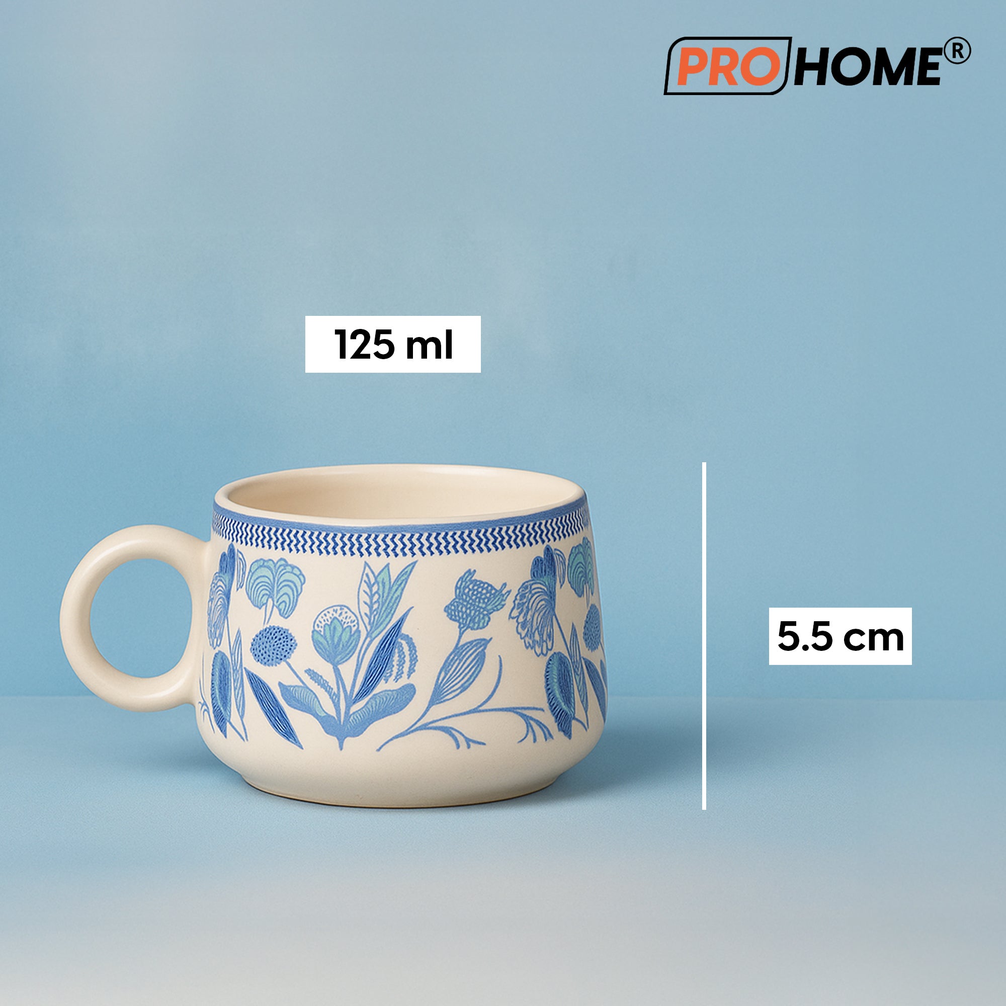 ProHome Alive Ceramic Tea Set – 6-Piece Elegant Floral Serveware Collection