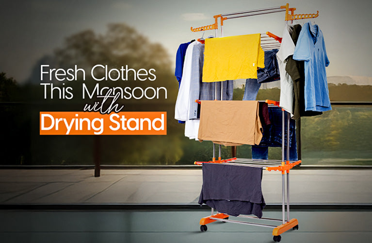 Keep Clothes Fresh in Monsoon with a Cloth Drying Stand