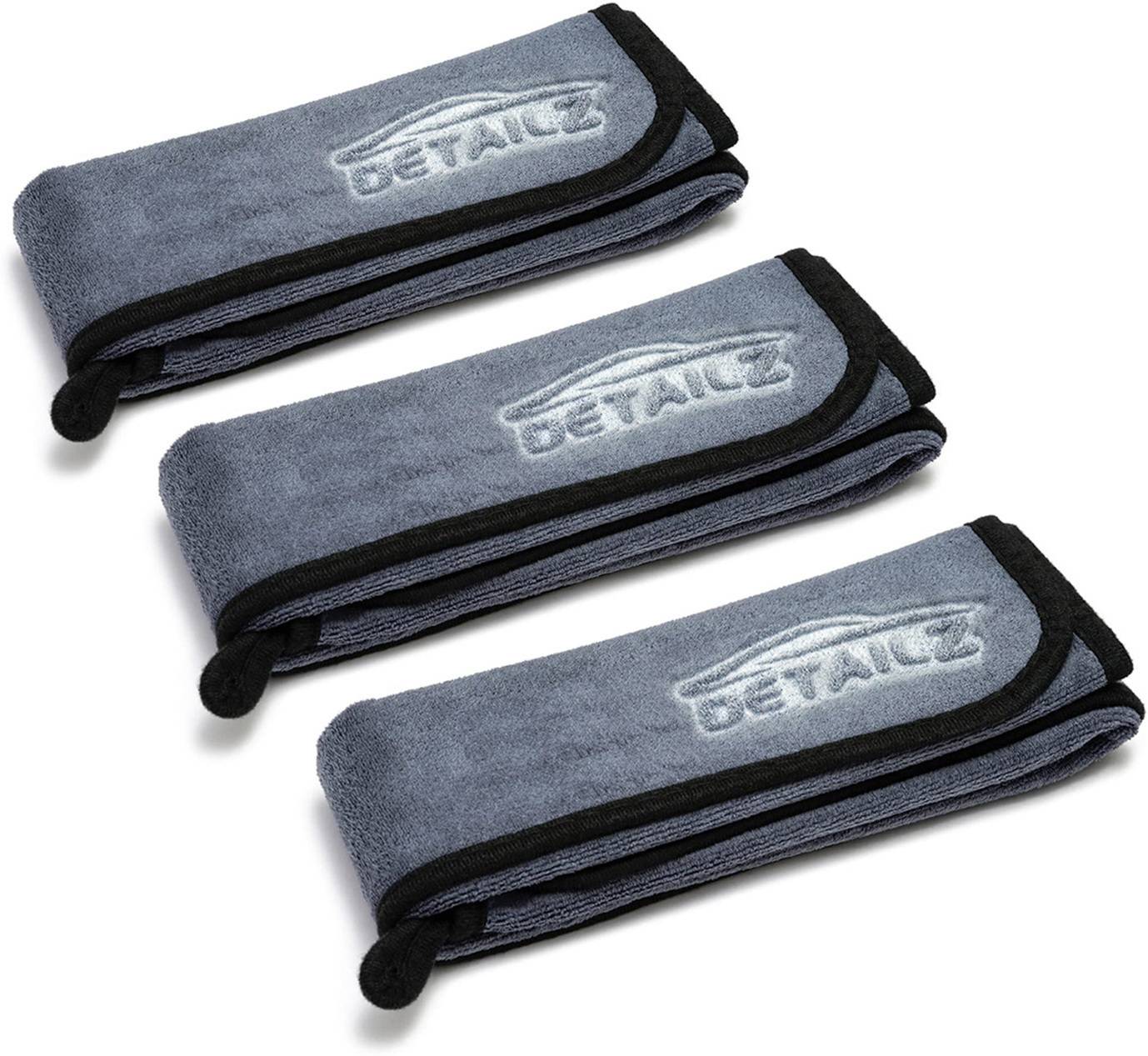 Detailz by ProHome 500 GSM Extra Soft Microfiber Cleaning Cloth – Grey