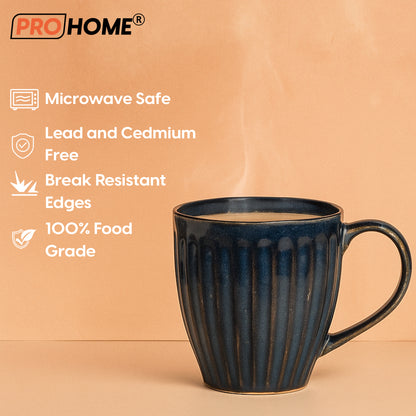 ProHome Royal Blue Ceramic Coffee & Tea Mug – Stylish, Durable & Comfort Grip Design