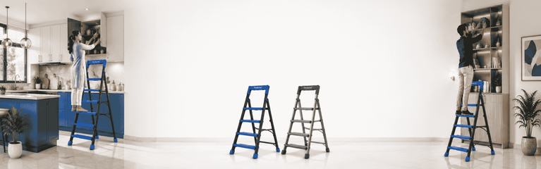Steel Ladder Blue Colour