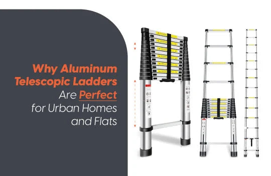Aluminium telescopic ladder 